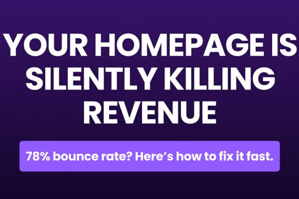 Your homepage is silently killing revenue