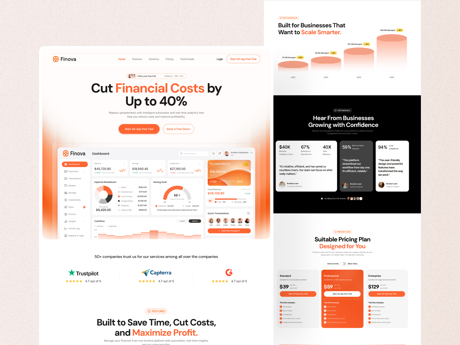 B2B SaaS Landing Page